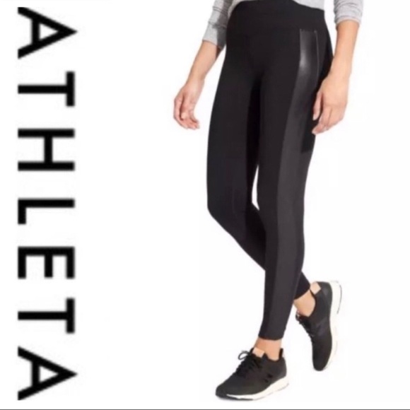 Athleta Pants - Athleta || Black Tux Metro Leggings